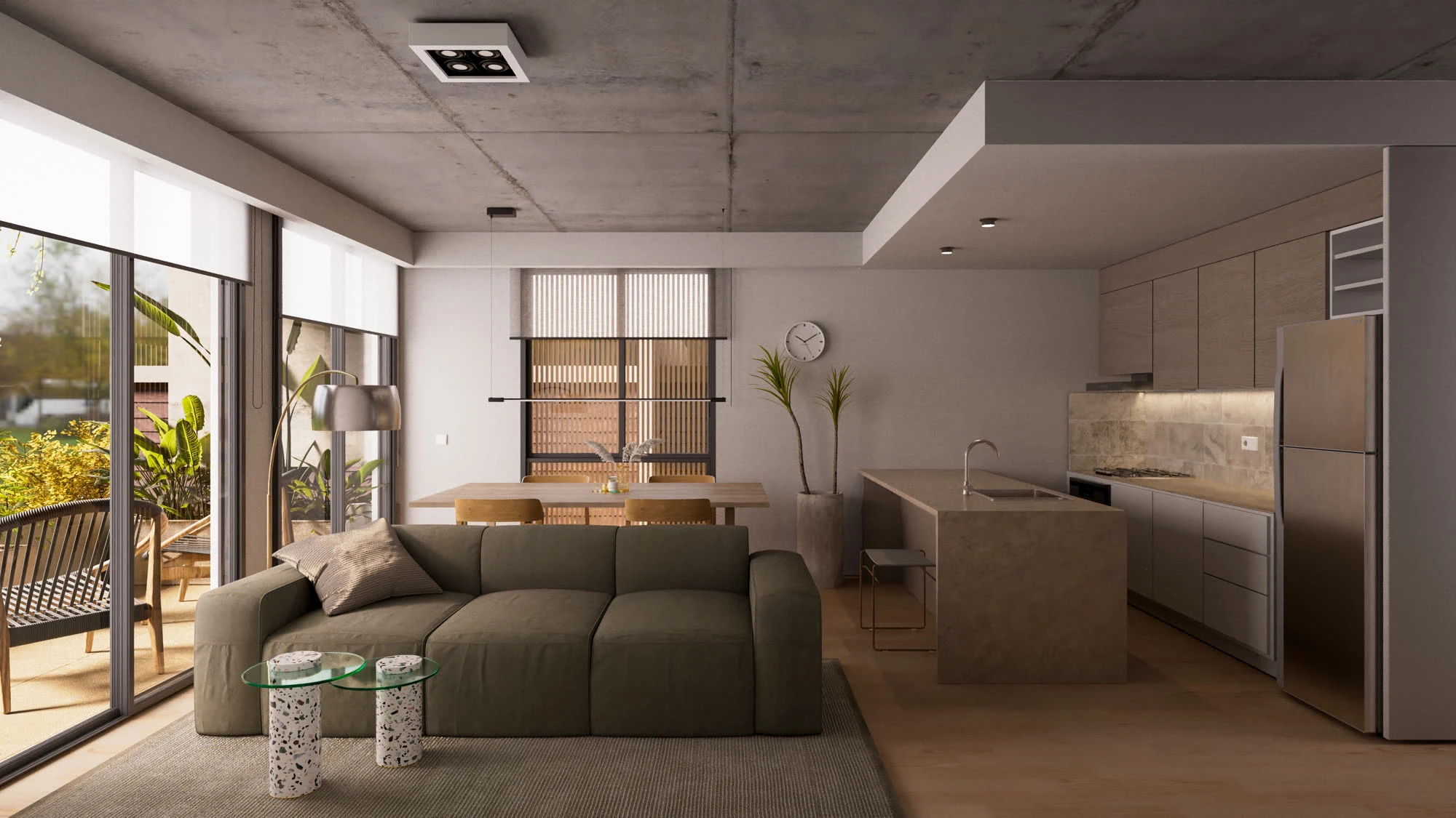 Las Piedras — interior, typical unit