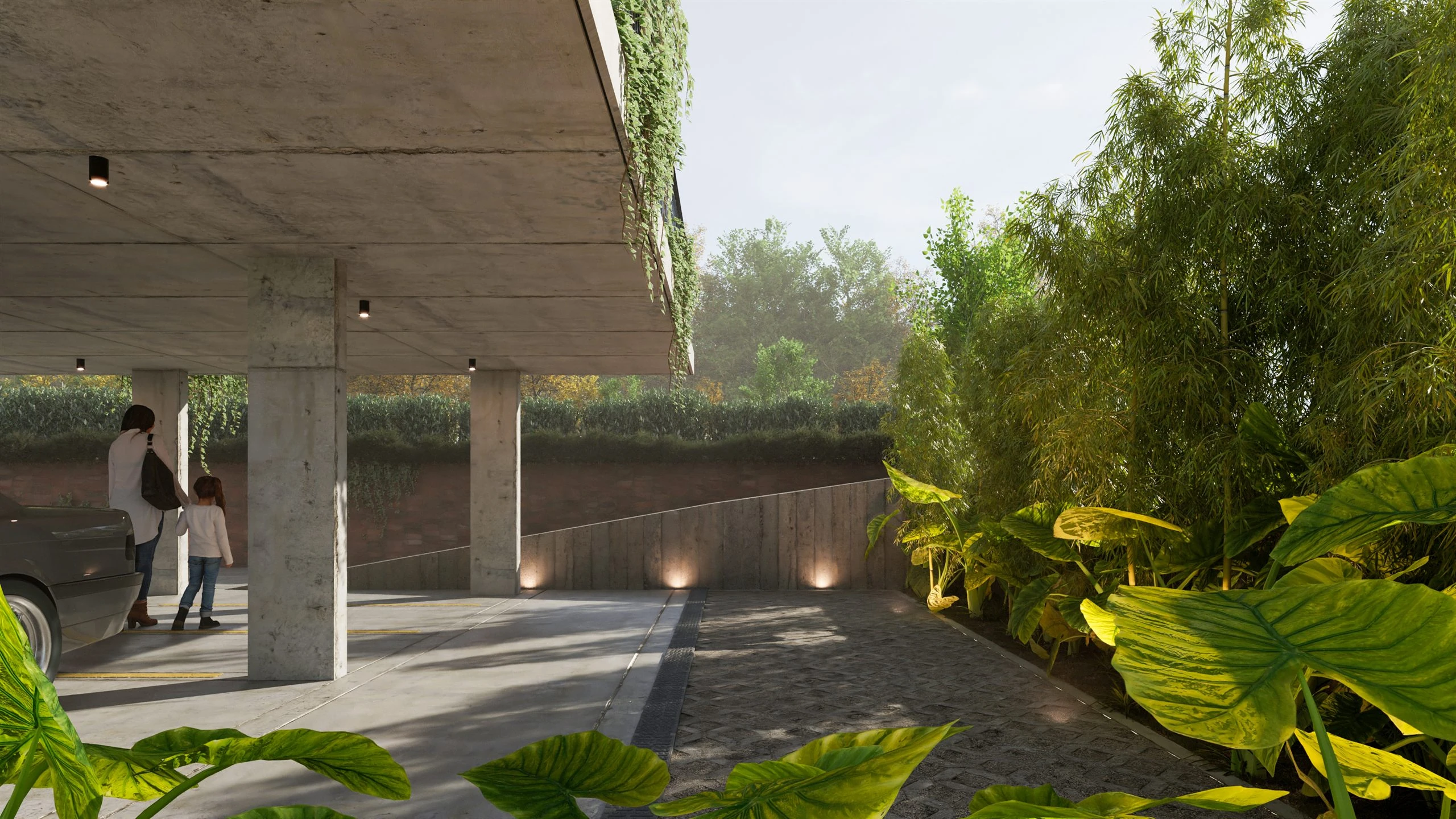 Las Piedras — parking