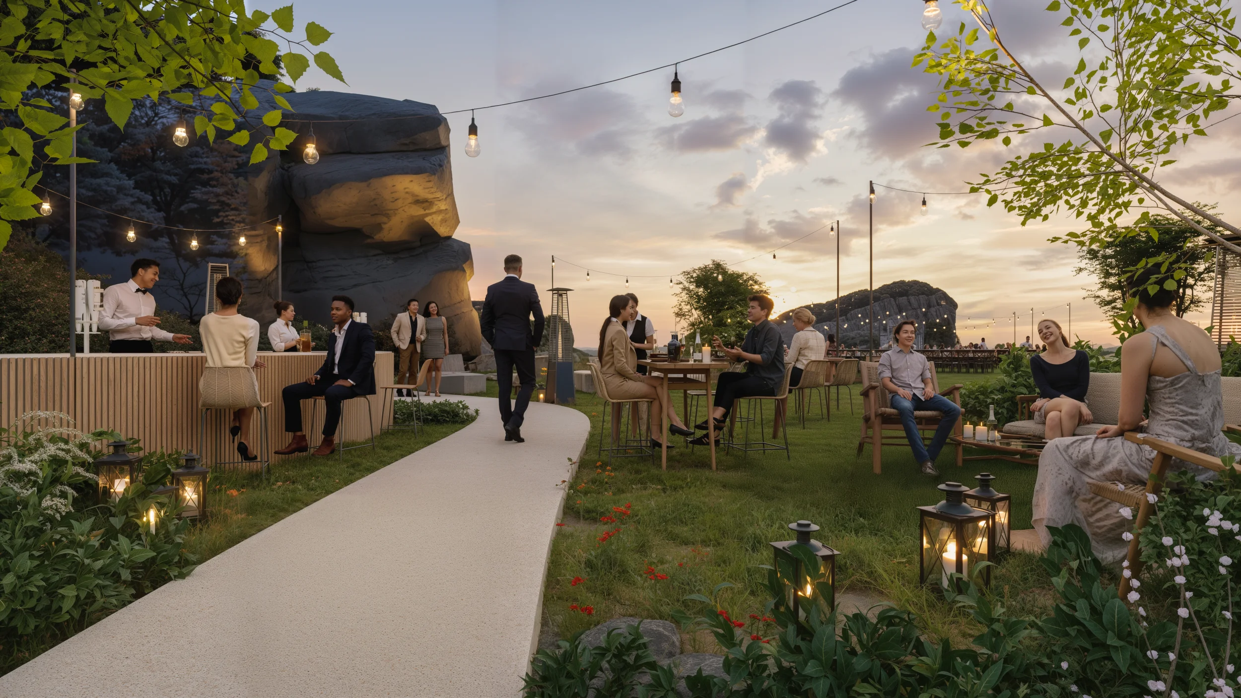 Rocca — aperitif scenography